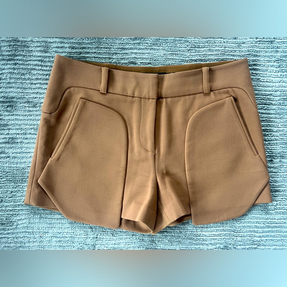 L.A.M.B. Tailored Tan Shorts